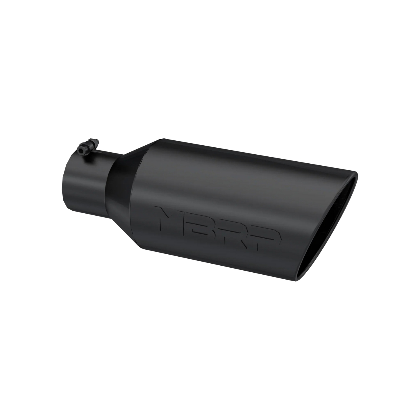 MBRP T5126BLK Exhaust Tip - 7" OD; Rolled End; 4" ID; 18" length | Black Coated