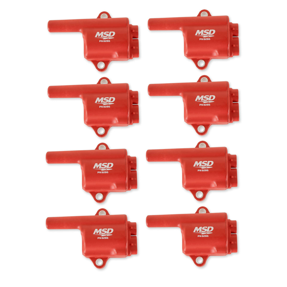 MSD 82868 Coil - Pro Power Series - GM LS Truck Style - Red - 8-Pack
