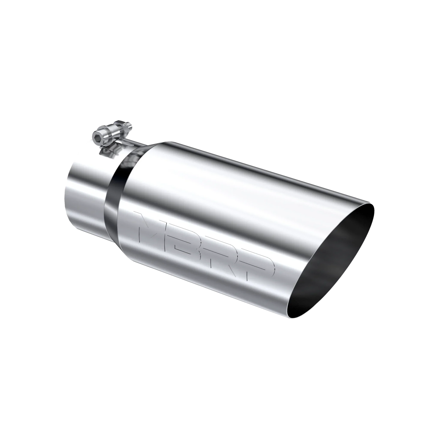 MBRP T5052 Exhaust Tip - 5" OD Angled Single Walled 4" inlet 12" length | T304 Stainless