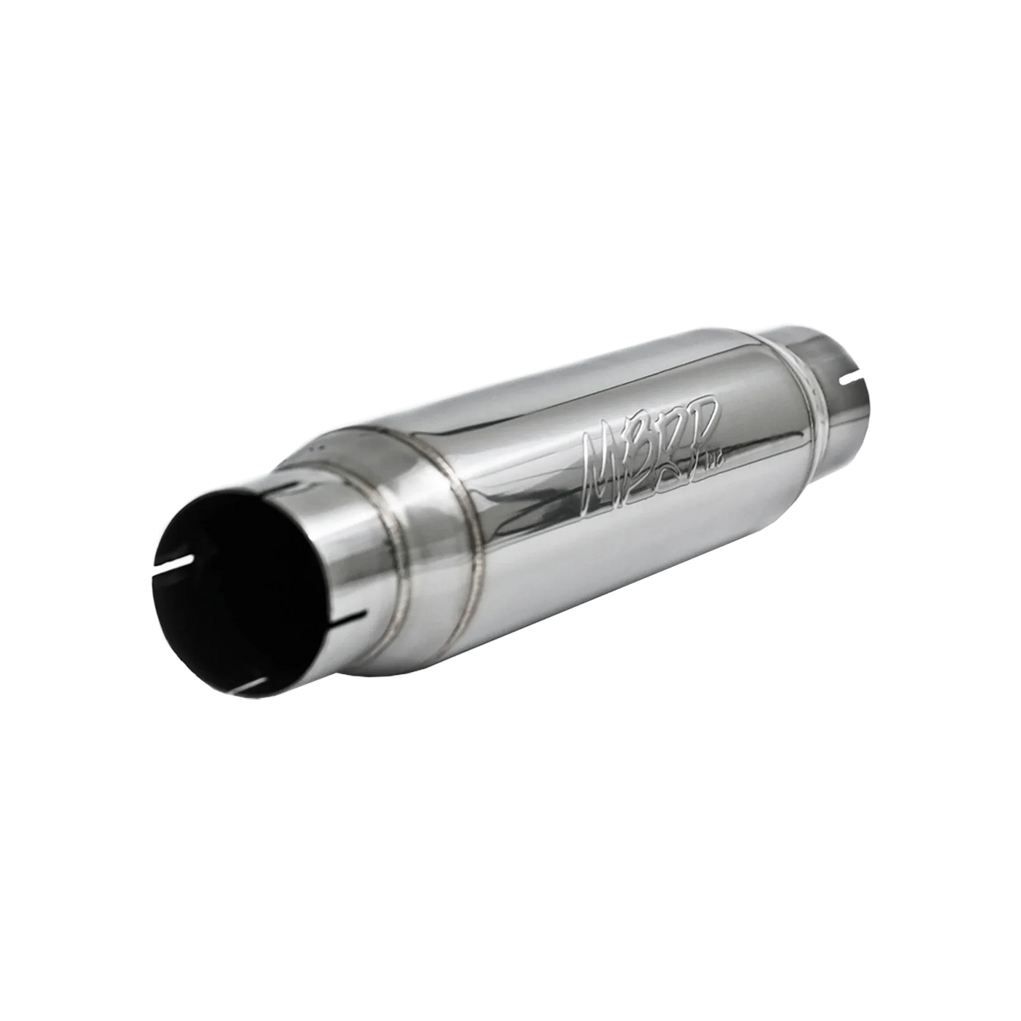 MBRP R1013 Universal Resonator - 3" In/Out, 16" Body, 4" OD, 20" Overall | T304 Stainless