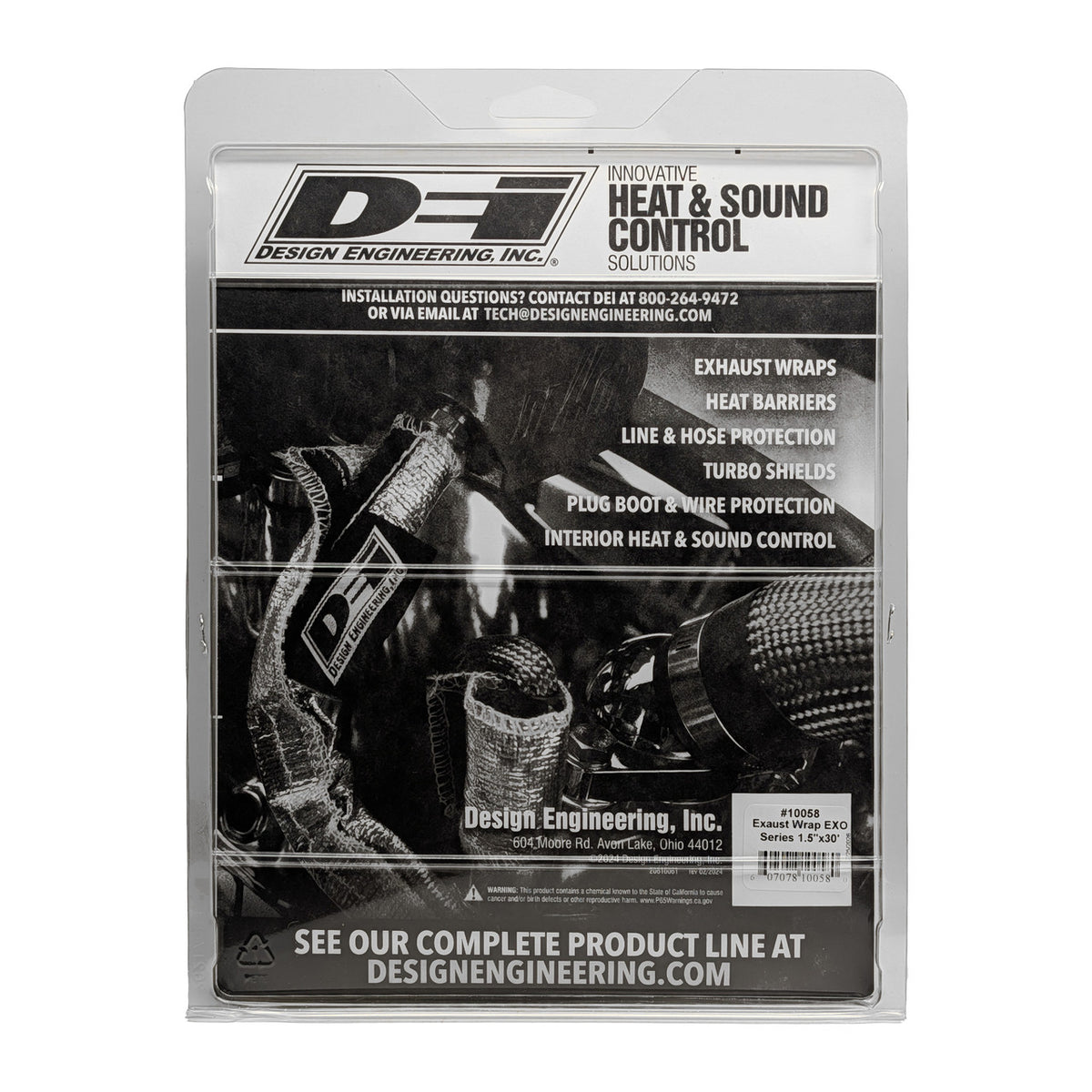 DEI Exhaust Wrap 1.5in x 30ft - EXO - Black