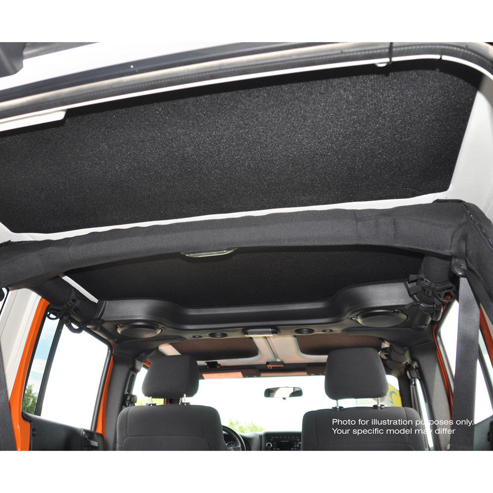 DEI for 2011-2018 Jeep Wrangler JK 2-Door Boom Mat Complete Headliner Kit - 6 Piece - Gray