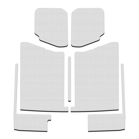 DEI for 2020-2022 Jeep Gladiator JT 4-Door Boom Mat Complete Headliner Kit - 7 Piece - White